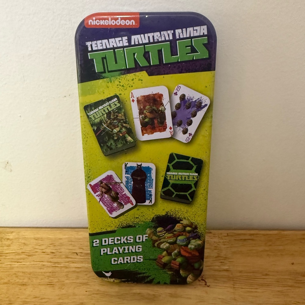 TMNT Teenage Mutant Ninja Turtles: Nickelodeon 2 Decks Of Playing Cards Ages 3+